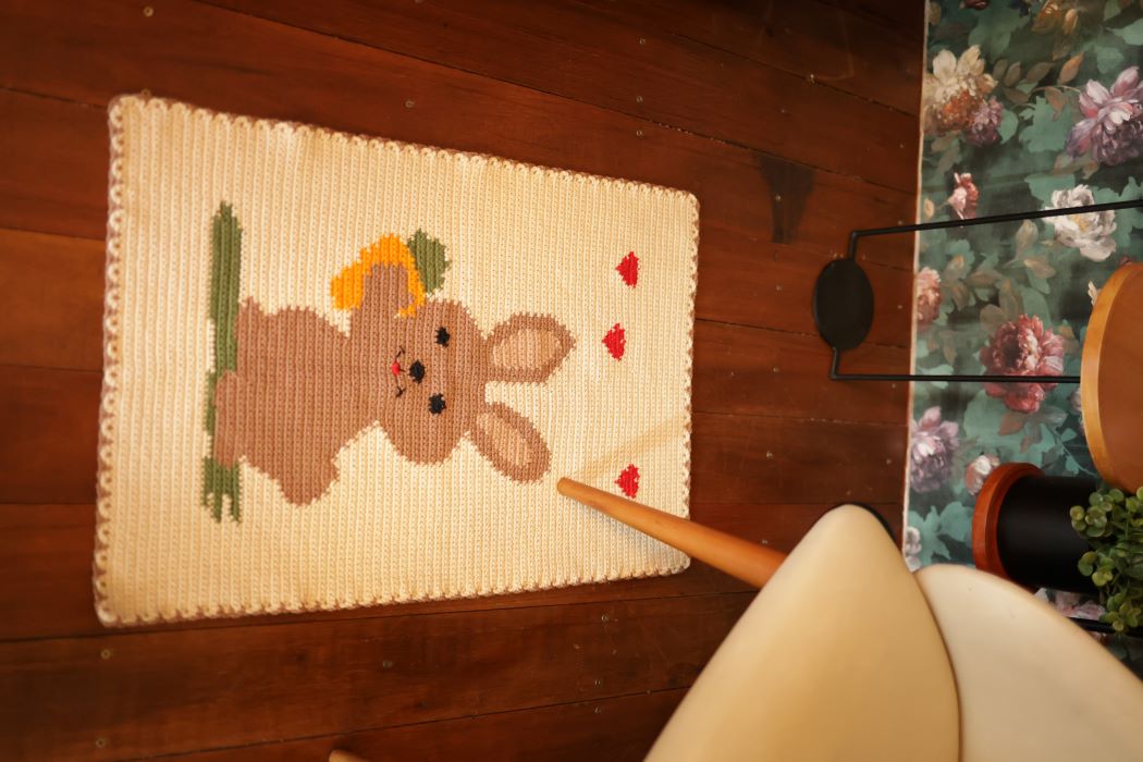 Bunny & Carrots Easter Rug